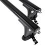 Portaequipajes de techo adecuadas para Fiat Grande Punto Hatchback (2005-2010) - baca negra para coche - barras para techo de coche - sin puntos de montaje - aluminio
