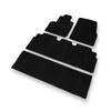 Alfombrillas de Velour adecuadas para Renault Grand Espace IV Monovolumen (2003-2014) - alfombras para coche - Premium color negro