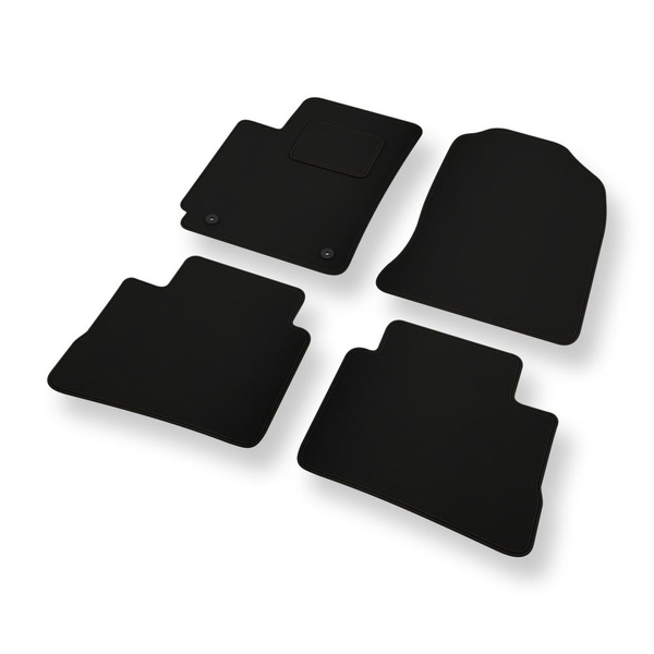 Alfombrillas de fieltro adecuadas para Hyundai Kona Crossover (2017-2023) - alfombras para coche - color negro