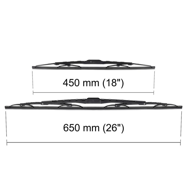 Escobillas limpiaparabrisas para la luna delantera para Toyota Camry V5 Berlina (08.2011-03.2018) - escobillas estándar