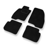 Alfombrillas de Velour adecuadas para Alfa Romeo MiTo Hatchback (2008-2018) - alfombras para coche - Premium color negro