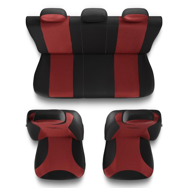 Fundas universales para asientos de coche para Dacia Logan I, II, III (2004-....) - TR-RD