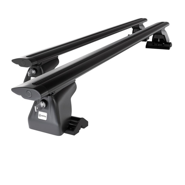 Portaequipajes de techo adecuadas para Dodge Caravan Monovolumen (2001-2007) - baca negra para coche - barras para techo de coche - perfil en T - aluminio