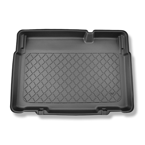 Alfombra para maletero adecuada para Citroen C3 Aircross I SUV (11.2017-2024) - Protector maletero - Alfombrilla maletero antideslizante - parte inferior del maletero; modelos sin base móvil en el maletero; asientos fijos