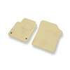 Alfombrillas de Velour adecuadas para SEAT Mii I Hatchback (2011-2019) - alfombras para coche - Premium color beige