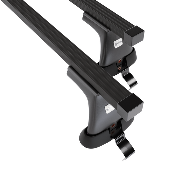 Portaequipajes de techo adecuadas para Volkswagen Passat B7 Berlina (2010-2014) - baca negra para coche - barras para techo de coche - sin puntos de montaje - acero