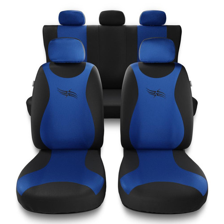 Fundas universales para asientos de coche para Nissan Pixo (2008-2013) - TR-BL