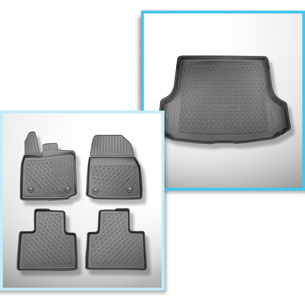 Conjunto de alfombrilla para maletero y alfombrillas para el interior del coche TPE para: Lexus RX V (AL30) SUV (10.2022-....)