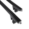 Portaequipajes de techo adecuadas para Fiat Fiorino III Furgoneta (2008-2011) - baca negra para coche - barras para techo de coche - railing - aluminio