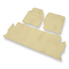 Alfombrillas de Velour adecuadas para Land Rover Discovery II SUV (1998-2004) - alfombras para coche - Premium color beige