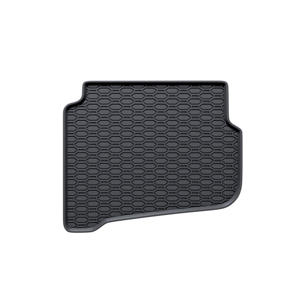 Alfombrillas de goma adecuadas para Volkswagen Fox Hatchback (2005-2010) - alfombras para coche - negro - 4 unidades