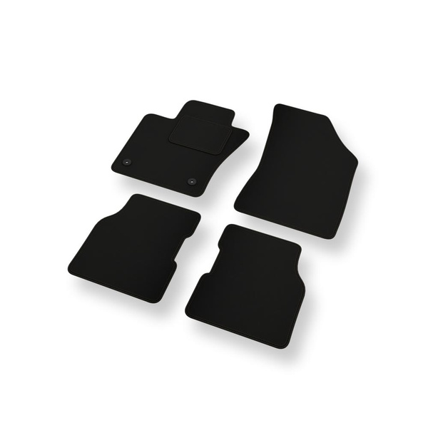 Alfombrillas de fieltro adecuadas para Jeep Compass II SUV (2016-....) - alfombras para coche - color negro