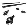 Portaequipajes de techo adecuadas para Audi A3 8P/8PA Sportback (2004-2012) - baca negra para coche - barras para techo de coche - railing integrado - aluminio