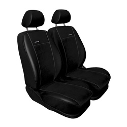 Fundas de asientos hechas a medida para Citroen Berlingo II Furgonetaeta (2008-2018) solo asientos delanteros - nero