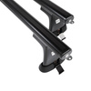 Portaequipajes de techo adecuadas para Peugeot Partner mk I Furgoneta (2003-2010) - baca negra para coche - barras para techo de coche - puntos de montaje - aluminio