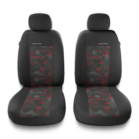 Fundas universales para asientos de coche para Renault Kangoo I, II (1997-2019) - 2UNE-RD