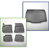 Conjunto de alfombrilla para maletero y alfombrillas para el interior del coche TPE para: Fiat 600e Hatchback (09.2023-....) - maletero inferior; sin base móvil del depósito
