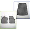 Conjunto de alfombrilla para maletero y alfombrillas para el interior del coche TPE para: Volkswagen Caddy V Furgoneta (11.2020-....) - 2/3 plazas; separación corta de eje; Caddy, Caddy Maxi, Caddy Cargo, Caddy Maxi Cargo