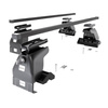 Portaequipajes de techo adecuadas para Hyundai ix35 SUV (2010-2015) - baca negra para coche - barras para techo de coche - sin puntos de montaje - acero