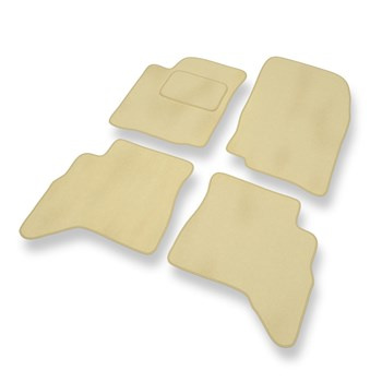 Alfombrillas de Velour adecuadas para Suzuki Grand Vitara I (1997-2005) - alfombras para coche - Premium color beige