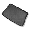 Conjunto de alfombrilla para maletero y alfombrillas para el interior del coche TPE para: Volkswagen Golf VIII Hatchback (12.2019-....) - maletero superior; suelo móvil en la posición superior; con la rueda de repuesto completa / con la rueda de repuesto