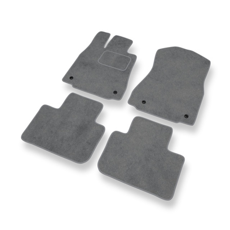 Alfombrillas de Velour adecuadas para Lexus IS III XE39 (2013-2020) - alfombras para coche - Premium color gris