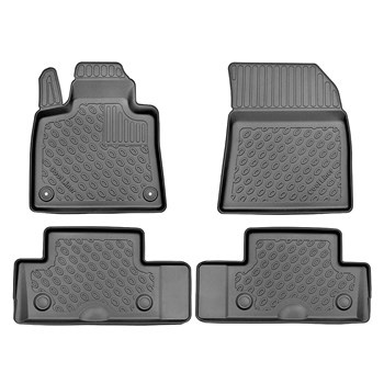 Alfombrillas de TPE adecuadas para Citroen C4 Grand Picasso II Monovolumen (09.2013-06.2022) - sin la tercera fila - alfombras para coche