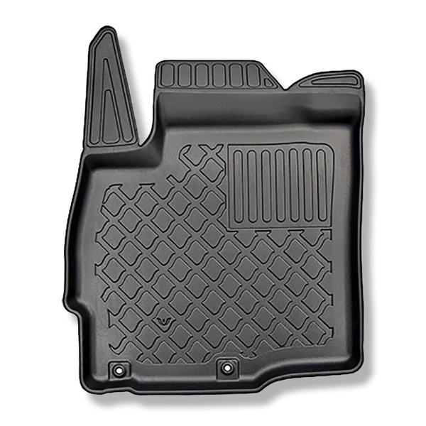 Alfombrillas de TPE adecuadas para Mitsubishi Outlander III SUV (09.2012-10.2021) - no adecuado para versión híbrida; sin la tercera fila - alfombras para coche