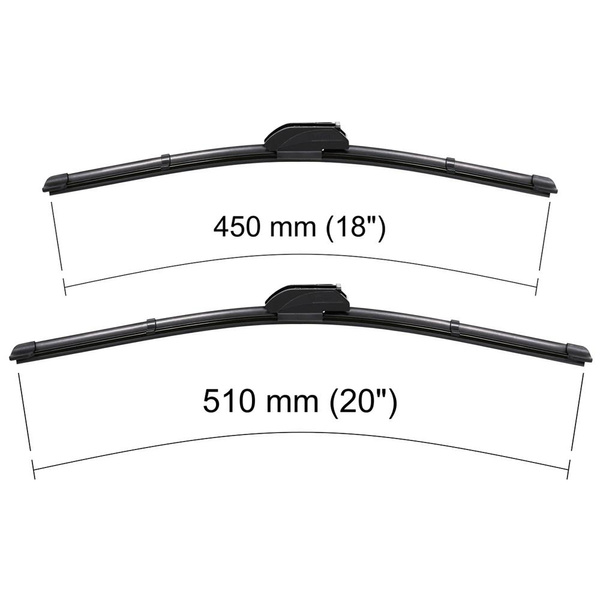 Escobillas limpiaparabrisas para la luna delantera para Opel Agila A Hatchback (06.2000-02.2008) - escobillas plana