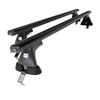 Portaequipajes de techo adecuadas para Opel Astra K mk V Sports Tourer (2016-2022) - baca negra para coche - barras para techo de coche - sin puntos de montaje - aluminio