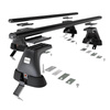 Portaequipajes de techo adecuadas para Opel Insignia Grand Sport (2017-2022) - baca negra para coche - barras para techo de coche - sin puntos de montaje - aluminio