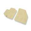 Alfombrillas de Velour adecuadas para Nissan Pixo Hatchback (2008-2013) - alfombras para coche - Premium color beige