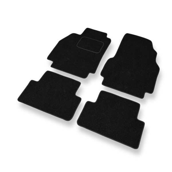 Alfombrillas de fieltro adecuadas para Renault Megane II Sport Tourer, Hatchback, Cabrio, Berlina (2002-2008) - alfombras para coche - color negro