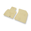 Alfombrillas de Velour adecuadas para Nissan Micra IV Hatchback (2010-2017) - alfombras para coche - Premium color beige