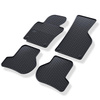 Alfombrillas de goma adecuadas para Volkswagen Jetta V (2005-2010) - alfombras para coche