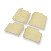 Alfombrillas de Velour adecuadas para Kia Picanto III Hatchback (2017-....) - alfombras para coche - Premium color beige