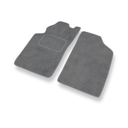 Alfombrillas de Velour adecuadas para Toyota Avensis I Familiar, Liftback, Berlina (1997-2003) - alfombras para coche - Premium color gris