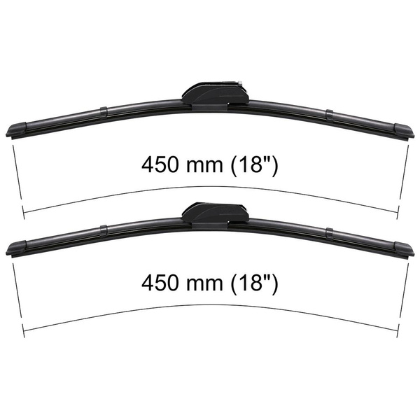 Escobillas limpiaparabrisas para la luna delantera para Mazda MX-5 II, III Roadster (08.1989-03.2015) - escobillas plana