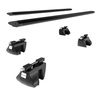 Portaequipajes de techo adecuadas para Dacia Duster II SUV (2018-2024) - baca negra para coche - barras para techo de coche - railing - aluminio
