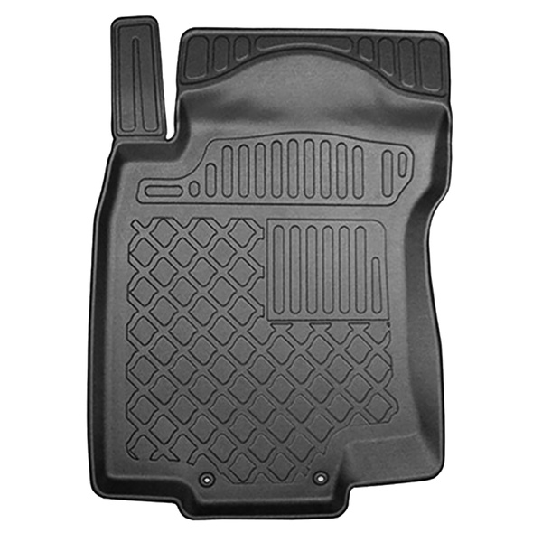 Conjunto de alfombrilla para maletero y alfombrillas para el interior del coche TPE para: Nissan X-Trail III SUV (08.2014-08.2017) - 5 plazas; maletero superior (para suelo móvil); sin tercera fila