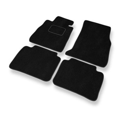 Alfombrillas de Velour adecuadas para BMW 4 F32, F36 Coupé, Gran Coupé (2014-2021) - alfombras para coche - Premium color negro