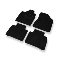 Alfombrillas de Velour adecuadas para Nissan Murano I SUV (2002-2007) - alfombras para coche - Premium color negro