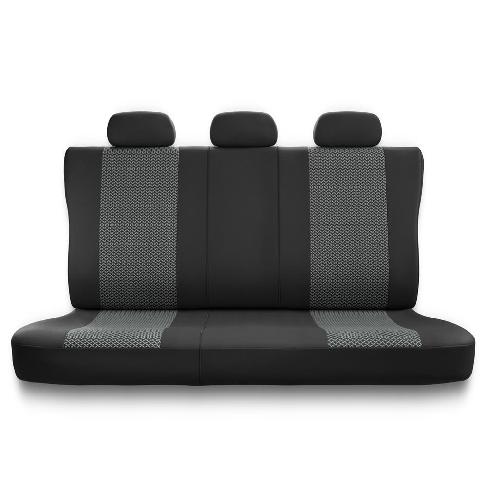 Fundas universales para asientos de coche para Dacia Duster I, II  (2010-2019) - UNE-2 Modelo 2 (gris)