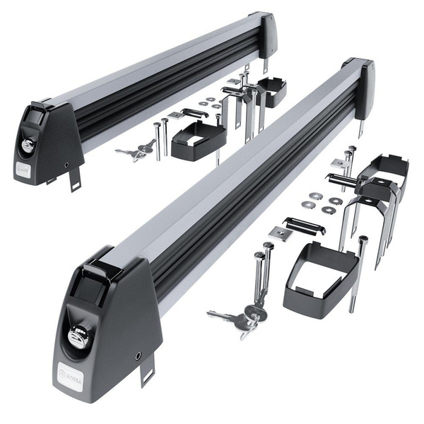 Portaesquís para portaequipajes de techo - Ski rack M-7703s - plata - para 3 pares de esquís o 2 tablas de snowboard