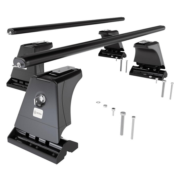 Portaequipajes de techo adecuadas para Mercedes-Benz Classe R W251 Grand Sports Tourer (2006-2013) - baca negra para coche - barras para techo de coche - puntos de montaje - aluminio