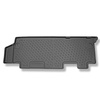 Conjunto de alfombrilla para maletero y alfombrillas para el interior del coche TPE para: Volkswagen Caravelle T5 Furgonetaeta (2003-05.2015) - distancia larga entre ejes; tras la tercera fila de asientos; segunda fila