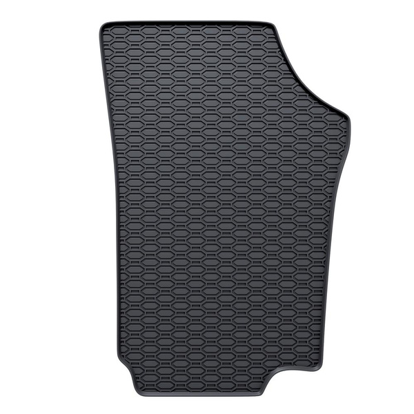 Alfombrillas de goma adecuadas para Seat Mii Hatchback (2011-2018) - alfombras para coche - negro - 4 unidades