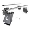 Portaequipajes de techo adecuadas para Iveco Daily III, IV, V, VI Furgoneta (2000-....) - baca plata para coche - barras para techo de coche - puntos de montaje - aluminio