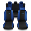 Fundas universales para asientos de coche para Mitsubishi L200 I, II, III, IV, V, VI (1993-....) - TG-BL