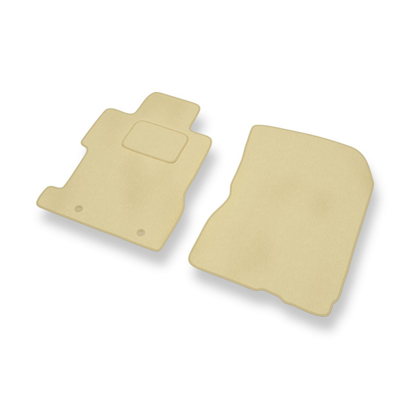 Alfombrillas de Velour adecuadas para Honda Civic VIII Coupé, Hatchback, Berlina (2006-2011) 4 puertas - alfombras para coche - Premium color beige